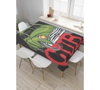 Прямоугольная скатерть JoyArty Кубинское авто из сатена tc_5625_120x145