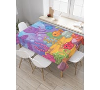 Прямоугольная скатерть JoyArty Подводный мир из сатена tc_9515_120x145