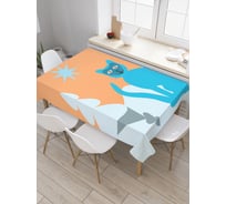 Прямоугольная скатерть JoyArty Ночной лес из сатена tc_19286_120x145