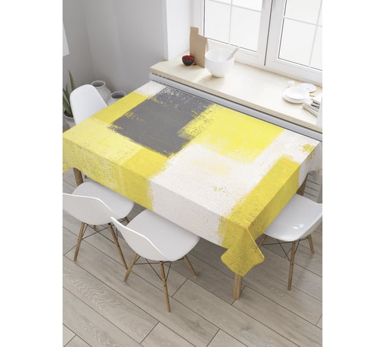 Прямоугольная скатерть JoyArty Лоскуты гранж из сатена tc_34721_120x145 1