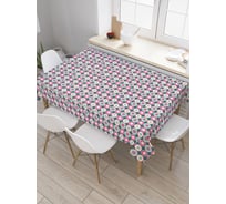Прямоугольная скатерть JoyArty Круглые метаморфозы из сатена tc_28252_120x145