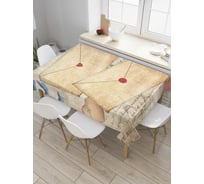 Прямоугольная скатерть JoyArty Письмо счастья из сатена tc_7514_120x145