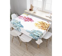 Прямоугольная скатерть JoyArty Красочные кораллы из сатена tc_19741_120x145