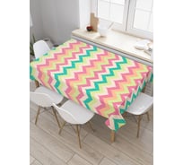 Прямоугольная скатерть JoyArty Масса зигзагов из сатена tc_17183_120x145