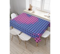 Прямоугольная скатерть JoyArty Круги с переливами из сатена tc_20007_120x145