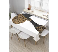 Прямоугольная скатерть JoyArty Лебединая шея из сатена tc_36776_120x145