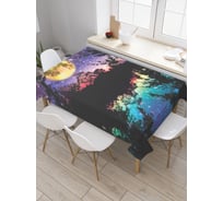 Прямоугольная скатерть JoyArty Ночные загадки из сатена tc_5507_120x145