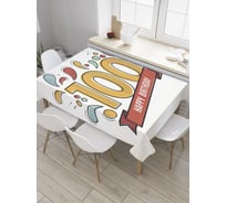Прямоугольная скатерть JoyArty Красочная сотка из сатена tc_33302_120x145