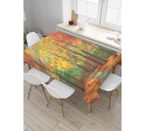 Прямоугольная скатерть JoyArty Октябрьская аллея из сатена tc_6985_120x145