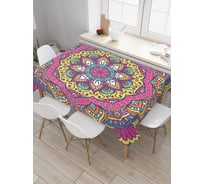 Прямоугольная скатерть JoyArty Красочная мандала из сатена tc_18985_120x145