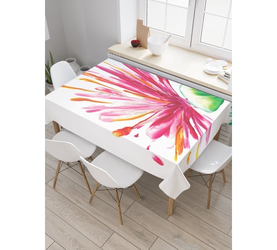 Прямоугольная скатерть JoyArty Красочный всплеск из сатена tc_19873_120x145 1