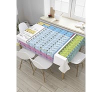 Прямоугольная скатерть JoyArty Периодическая таблица из сатена tc_8008_120x145