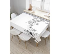 Прямоугольная скатерть JoyArty Одуванчик в узорах из сатена tc_7051_120x145