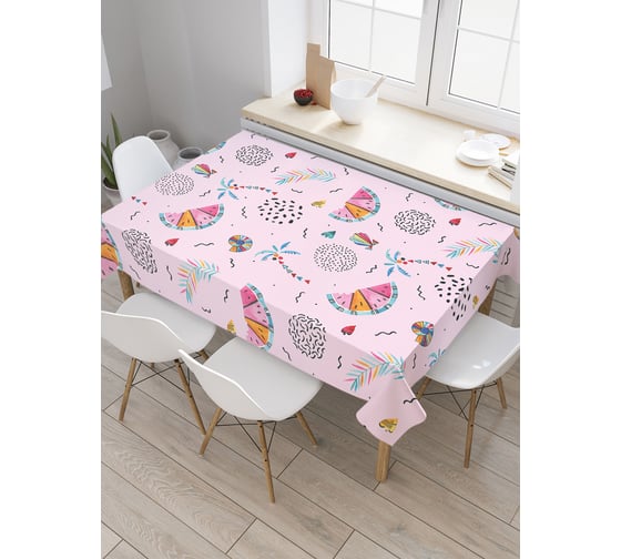 Прямоугольная скатерть JoyArty Пляжный отдых из сатена tc_164380_120x145 1