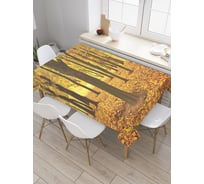 Прямоугольная скатерть JoyArty Осенняя листва из сатена tc_9344_120x145