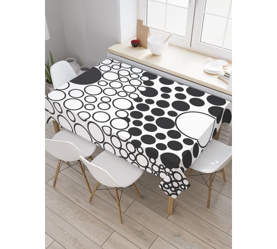 Прямоугольная скатерть JoyArty Креативный инь ян из сатена tc_18610_120x145 1