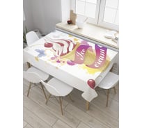 Прямоугольная скатерть JoyArty Летняя прохлада из сатена tc_36338_120x145