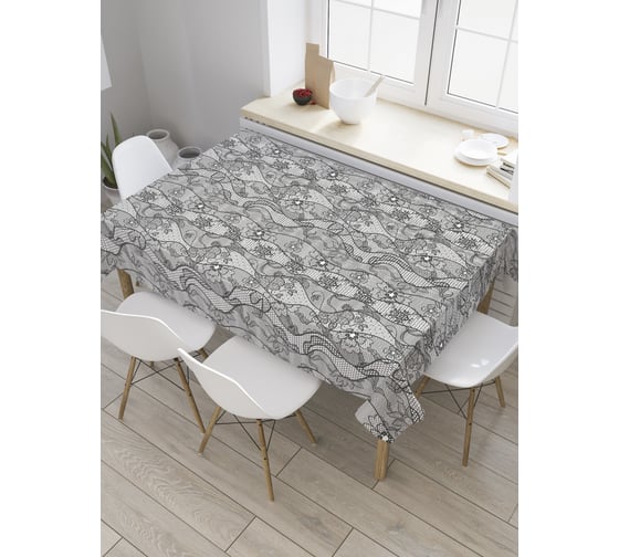 Прямоугольная скатерть JoyArty Лоскутные линии из сатена tc_32659_120x145 1