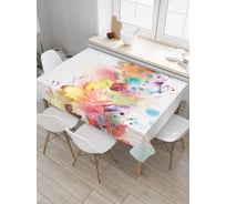 Прямоугольная скатерть JoyArty Листья в красках из сатена tc_18839_120x145
