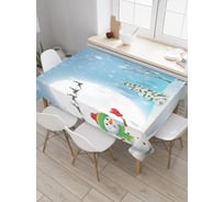 Прямоугольная скатерть JoyArty Новогоднее настроение из сатена tc_20080_120x145