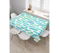 Прямоугольная скатерть JoyArty Лиственный узор из сатена tc_13261_120x145