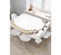 Прямоугольная скатерть JoyArty Победный венок из сатена tc_23754_120x145