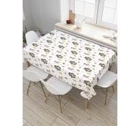 Прямоугольная скатерть JoyArty Лесные жители из сатена tc_75026_120x145