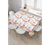 Прямоугольная скатерть JoyArty Краски морской жизни из сатена tc_20920_120x145