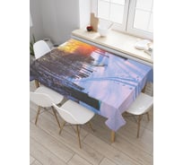 Прямоугольная скатерть JoyArty Лесной мороз из сатена tc_10860_120x145