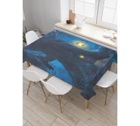 Прямоугольная скатерть JoyArty Ночное дерево из сатена tc_30894_120x145
