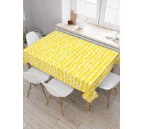 Прямоугольная скатерть JoyArty Небрежный горошек из сатена tc_28975_120x145