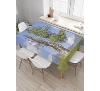 Прямоугольная скатерть JoyArty Поврежденное дерево из сатена tc_28481_120x145