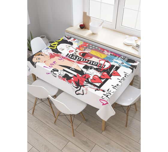 Прямоугольная скатерть JoyArty Новая коллекция из сатена tc_21061_120x145 1