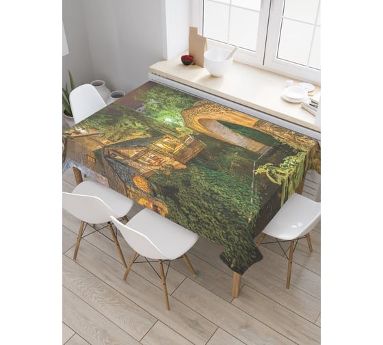 Прямоугольная скатерть JoyArty Ночной мост из сатена tc_19700_120x145 1