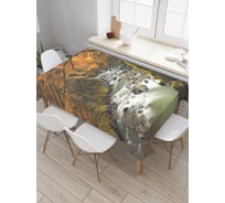 Прямоугольная скатерть JoyArty Лесной секрет из сатена tc_18842_120x145