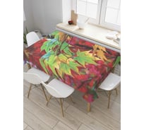 Прямоугольная скатерть JoyArty Лесная влага из сатена tc_7796_120x145