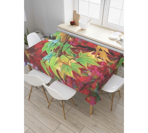 Прямоугольная скатерть JoyArty Лесная влага из сатена tc_7796_120x145 1