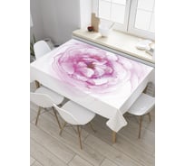 Прямоугольная скатерть JoyArty Нежный бутон розы из сатена tc_27986_120x145