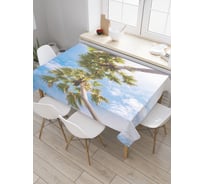 Прямоугольная скатерть JoyArty Пальмовое величие из сатена tc_9523_120x145