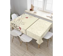 Прямоугольная скатерть JoyArty Листья фантазий из сатена tc_3836_120x145