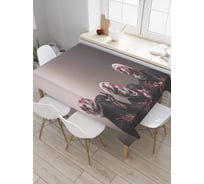 Прямоугольная скатерть JoyArty Кровавые люди из сатена tc_23719_120x145