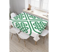 Прямоугольная скатерть JoyArty Плетеный узор из сатена tc_18619_120x145