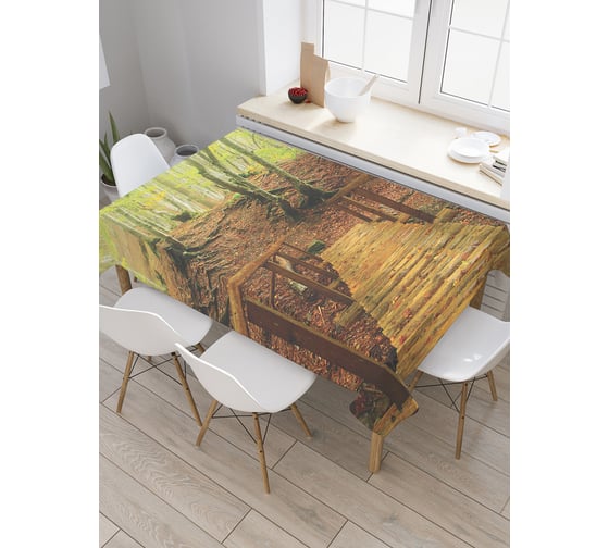 Прямоугольная скатерть JoyArty Манящий лес из сатена tc_10404_120x145 1