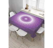 Прямоугольная скатерть JoyArty Мандала Сахасрара из сатена tc_32559_120x145