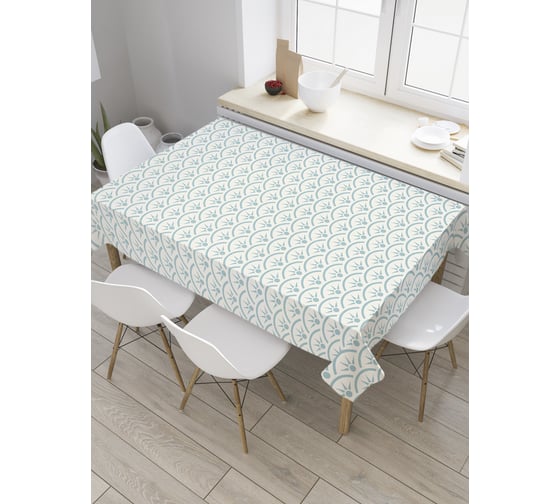 Прямоугольная скатерть JoyArty Плотная чешуя из сатена tc_31870_120x145 1