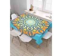 Прямоугольная скатерть JoyArty Плетеные цветы из сатена tc_21228_120x145