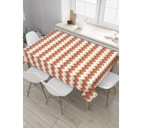 Прямоугольная скатерть JoyArty Плотный зигзаг из сатена tc_35324_120x145
