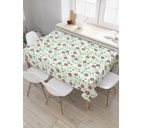 Прямоугольная скатерть JoyArty Незабываемые цветочки из сатена tc_28121_120x145