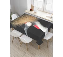 Прямоугольная скатерть JoyArty Лебединая грива из сатена tc_6667_120x145