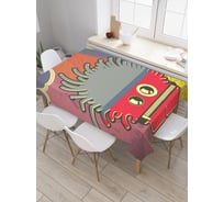 Прямоугольная скатерть JoyArty Милое создание из сатена tc_30853_120x145